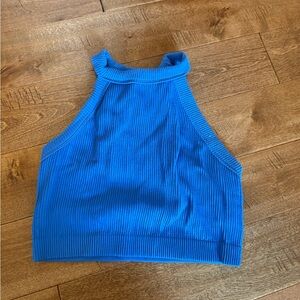 Aerie Vibrant Blue Ribbed Tank Top